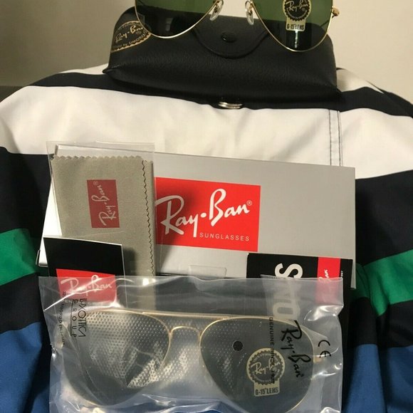 ORIGINAL RAY BAN AVIATOR 3025 G-15 LENS GOLD FRAME main image 8